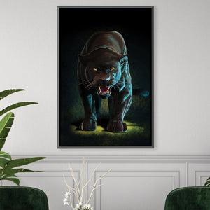 Panther Canvas Art 30 x 45cm / Unframed Canvas Print Clock Canvas