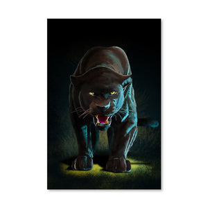 Panther Canvas Art Clock Canvas