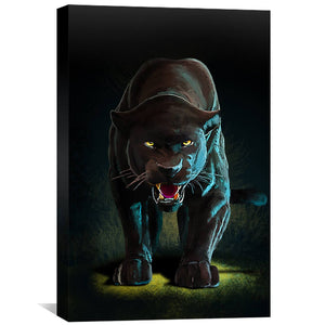 Panther Canvas Art Clock Canvas