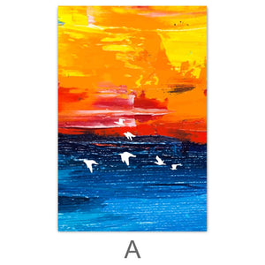 Paradise Sunrise Canvas Art A / 40 x 50cm / No Board - Canvas Print Only Clock Canvas