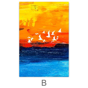 Paradise Sunrise Canvas Art B / 40 x 50cm / No Board - Canvas Print Only Clock Canvas