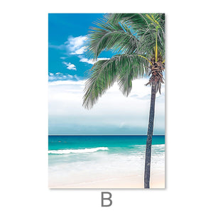 Paradise Waters Canvas Art B / 30 x 45cm / Unframed Canvas Print Clock Canvas