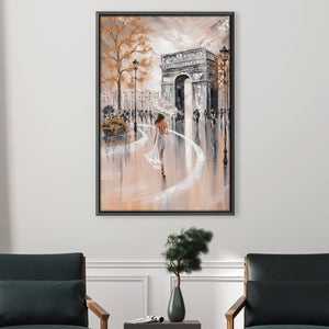 Paris Flair Canvas Art 30 x 45cm / Unframed Canvas Print Clock Canvas