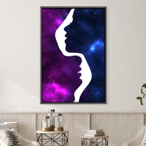 Partners In Space Canvas Art Clock Canvas