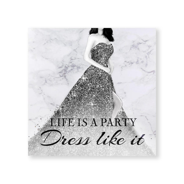 open lace back dress Party Dress Canvas