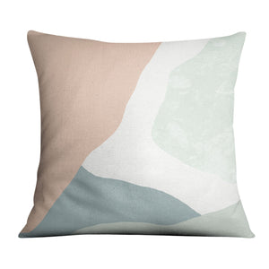 Pastel Curves A Cushion Cushion 45 x 45cm Clock Canvas