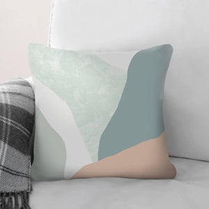 Pastel Curves B Cushion Cushion 45 x 45cm Clock Canvas