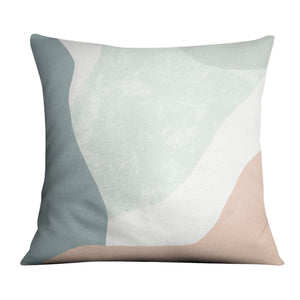 Pastel Curves C Cushion Cushion 45 x 45cm Clock Canvas