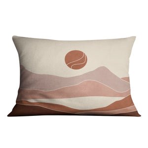 Pastel Horizon Cushion Cushion 48 x 33cm Clock Canvas