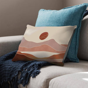 Pastel Horizon Cushion Cushion 48 x 33cm Clock Canvas
