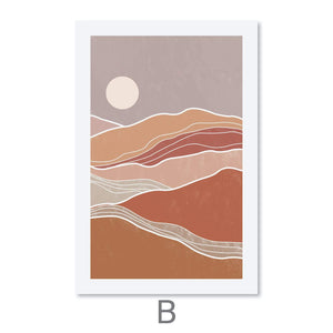 Pastel Shades Canvas Art B / 40 x 60cm / Unframed Canvas Print Clock Canvas