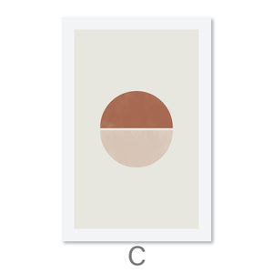 Pastel Shades Canvas Art C / 40 x 60cm / Unframed Canvas Print Clock Canvas