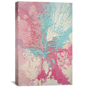 Pastel Symphony Canvas Art Clock Canvas