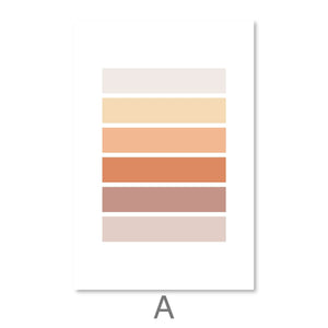 Pastel Tones Canvas Art A / 30 x 45cm / Unframed Canvas Print Clock Canvas