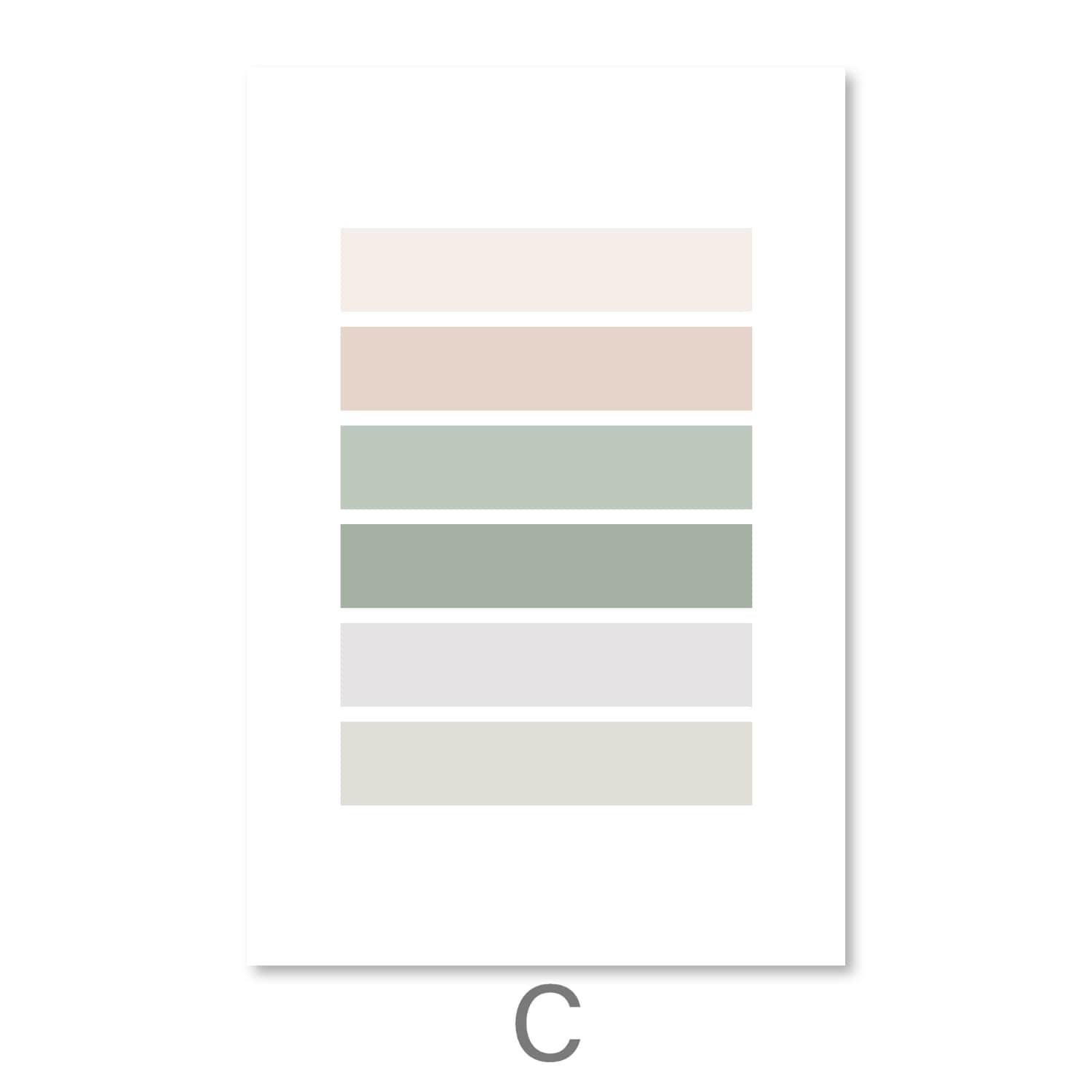 Pastel Tones Canvas Art C / 30 x 45cm / Unframed Canvas Print Clock Canvas