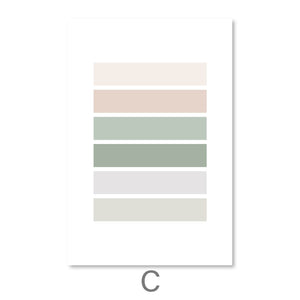 Pastel Tones Canvas Art C / 30 x 45cm / Unframed Canvas Print Clock Canvas