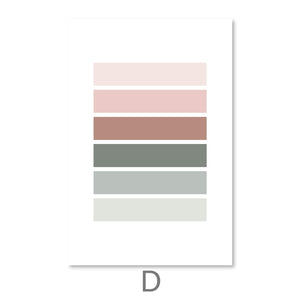 Pastel Tones Canvas Art D / 30 x 45cm / Unframed Canvas Print Clock Canvas