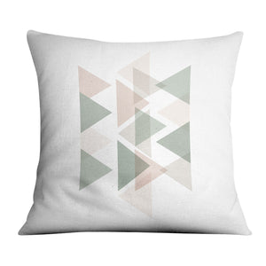 Pastel Triangles A Cushion Cushion 45 x 45cm Clock Canvas