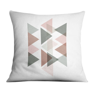 Pastel Triangles B Cushion Cushion 45 x 45cm Clock Canvas