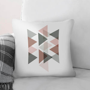 Pastel Triangles B Cushion Cushion 45 x 45cm Clock Canvas