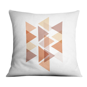 Pastel Triangles D Cushion Cushion 45 x 45cm Clock Canvas