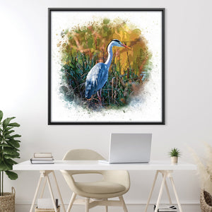 Patiently Waiting Canvas Art 30 x 30cm / Unframed Canvas Print Clock Canvas