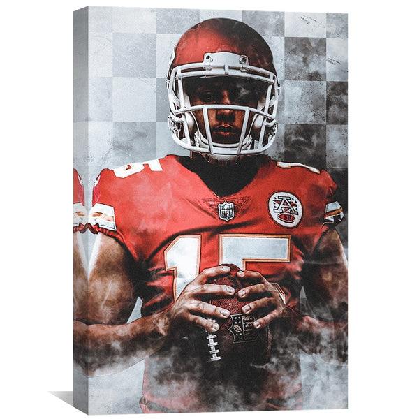 Patrick Mahomes Kansas City Poster Canvas Football Print -   Israel