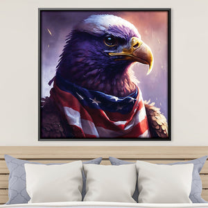 Patriot Bandana Canvas Art Clock Canvas