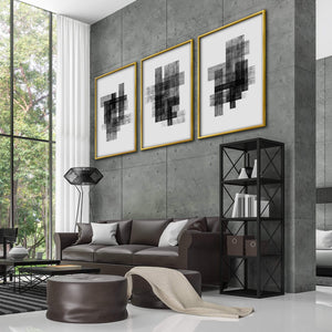 Patterned Lines Canvas Art Clock Canvas