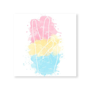 Peace and Pride Canvas Art Clock Canvas