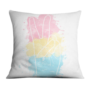 Peace and Pride Cushion Cushion Cushion Square Clock Canvas