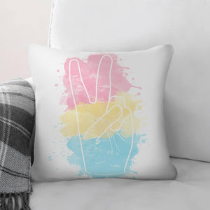 Peace and Pride Cushion Cushion Cushion Square Clock Canvas
