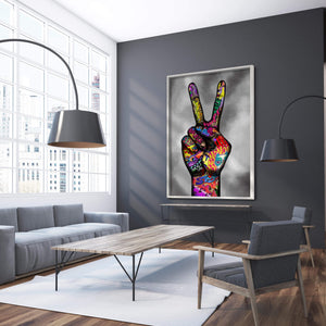 Peace and Unity Canvas Art Clock Canvas