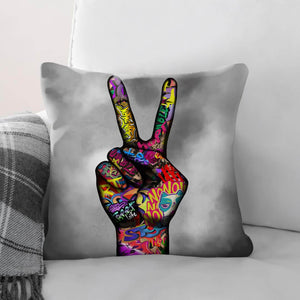 Peace and Unity Cushion Cushion Cushion Square Clock Canvas