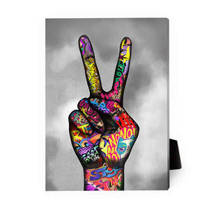 Peace and Unity Desktop Canvas Desktop Canvas 13 x 18cm Clock Canvas