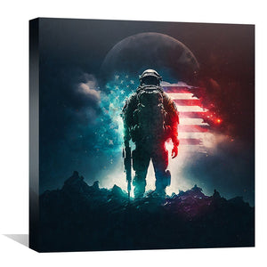 Peace Keeper Canvas Art Clock Canvas