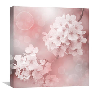 Peaceful Blossoms Canvas Art 30 x 30cm / Unframed Canvas Print Clock Canvas