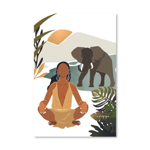 Peaceful Nature Canvas Art Clock Canvas