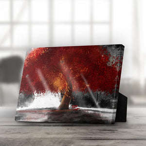 Peaceful Redwood Desktop Canvas Desktop Canvas 25 x 20cm Clock Canvas