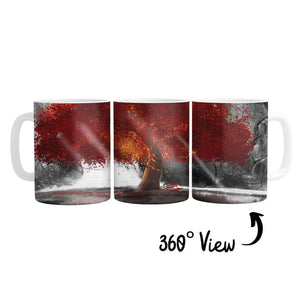 Peaceful Redwood Mug Mug White Clock Canvas