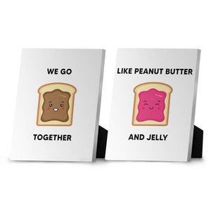 Peanut Butter and Jelly Desktop Canvas Desktop Canvas Clock Canvas