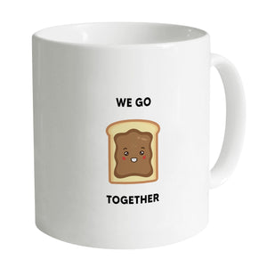 Peanut Butter and Jelly Mug Mug A / White Clock Canvas