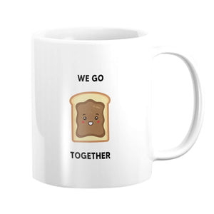 Peanut Butter and Jelly Mug Mug Clock Canvas