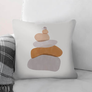 Pebble Stack Cushion Cushion 45 x 45cm Clock Canvas