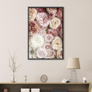 Peonies Canvas Art Clock Canvas