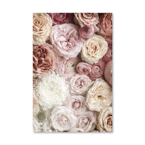 Peonies Canvas Art Clock Canvas