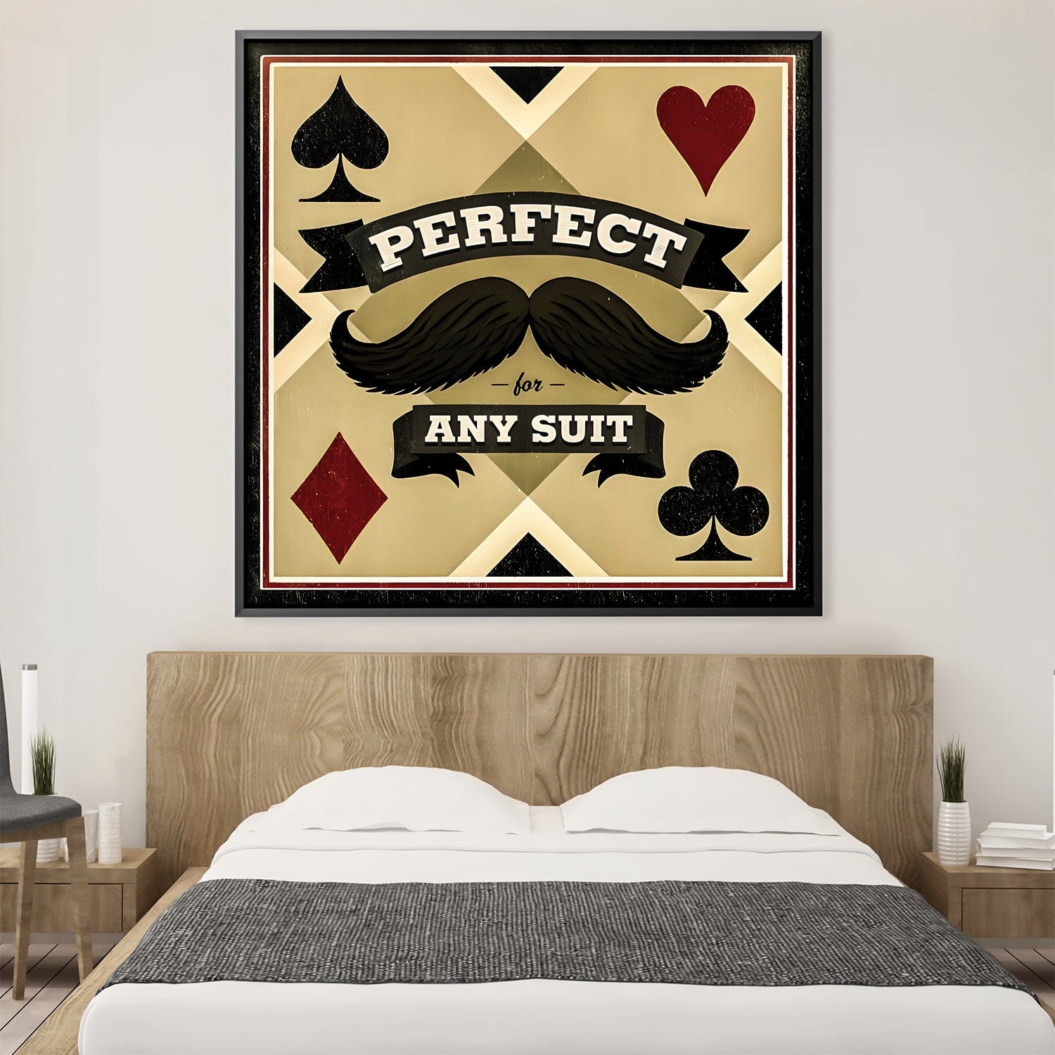 Perfect Pairing Canvas Art Clock Canvas