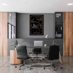 Perseverance Tarot Card Clock Canvas