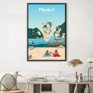 Phuket Canvas - Studio 324 Art Clock Canvas