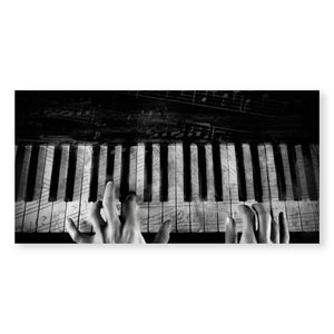Piano Symphony Canvas Art Clock Canvas